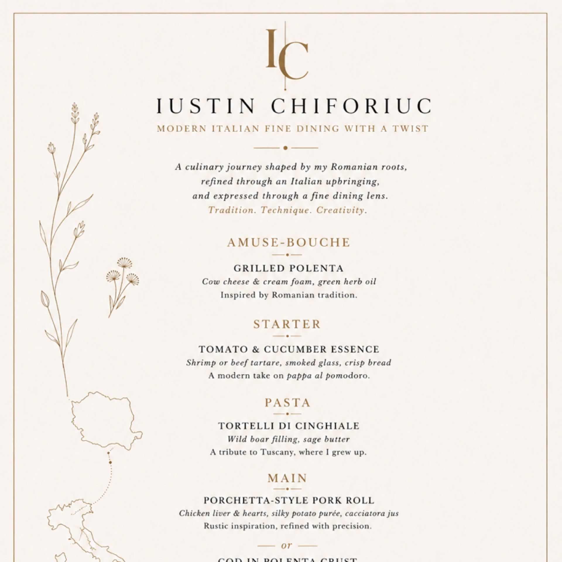 THE SIGNATURE MENU