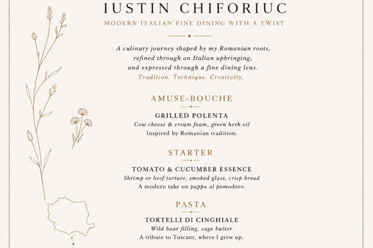 THE SIGNATURE MENU