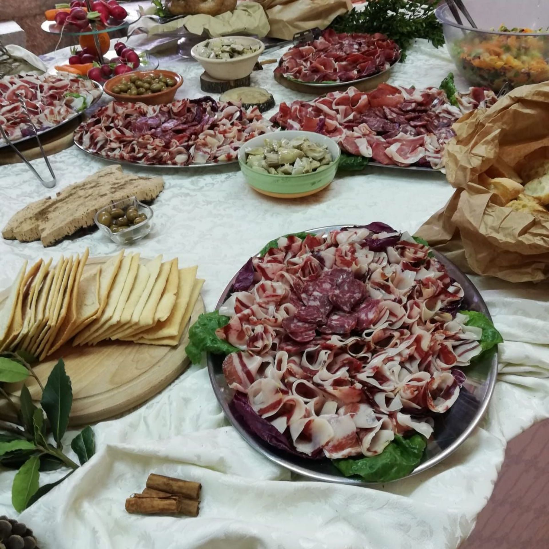Fine Selection Buffet and wine